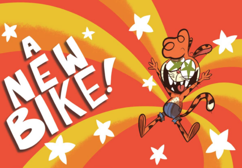 Tiger Tuffy's New Bike Joy